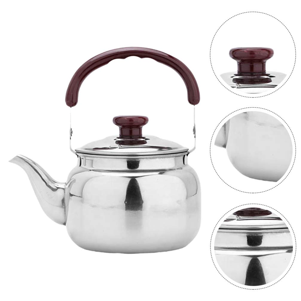 Wakauto Stainless Steel Whistling Stovetop Teapot - Loose Leaf Tea Maker, Food Grade Safe for Boiling Water & Brewing Tea - Perfect for Gas Stove, Camping & Classic Tea Ceremonies