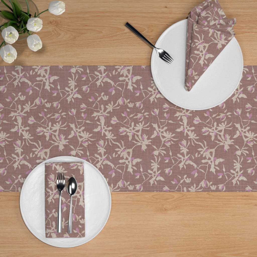 Custom Cotton Sateen Table Runner 72
