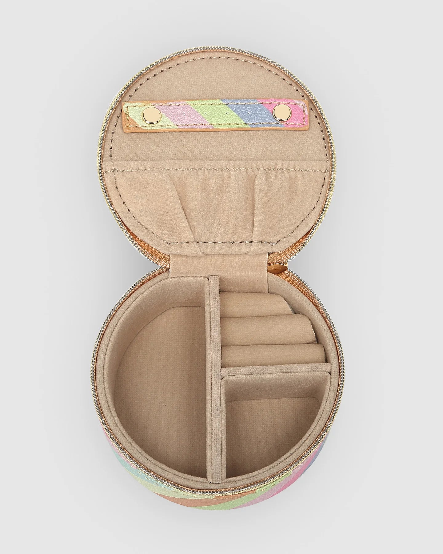 Louenhide Pastel Stripe Jewelry Box - Elegant Storage for Necklaces, Rings & Earrings - Perfect for Bedroom Vanity, Gift Giving & Travel Organization