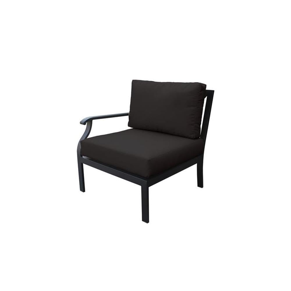 TK Classics Kathy Ireland Madison Ave. 5-Piece Aluminum Patio Furniture Set in Black - Outdoor Dining Set for Garden, Poolside & Backyard Relaxation