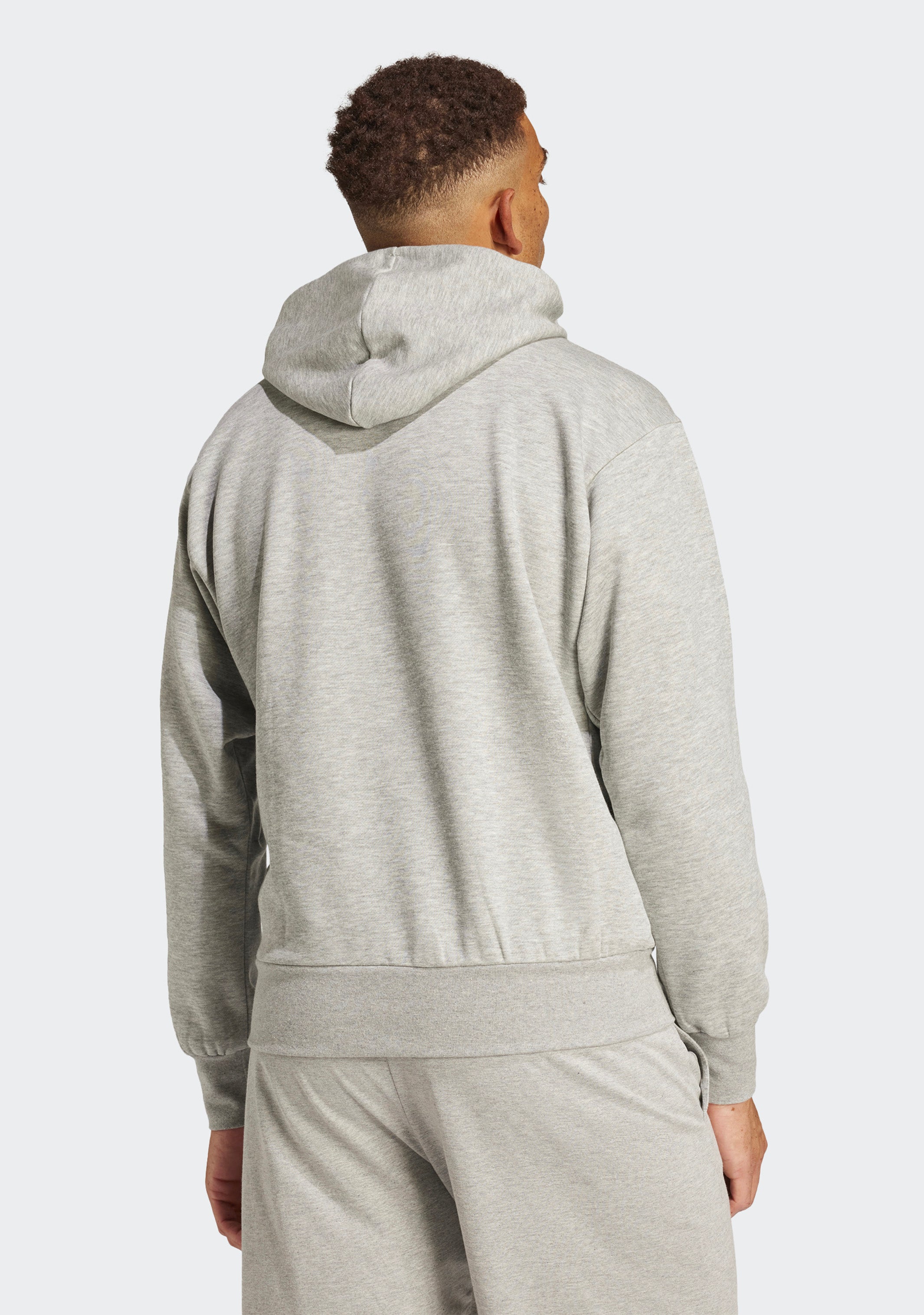 Adidas Men's Essentials Fleece Big Logo Hoodie - Soft & Warm Pullover Sweatshirt for Casual Wear, Gym, and Outdoor Activities