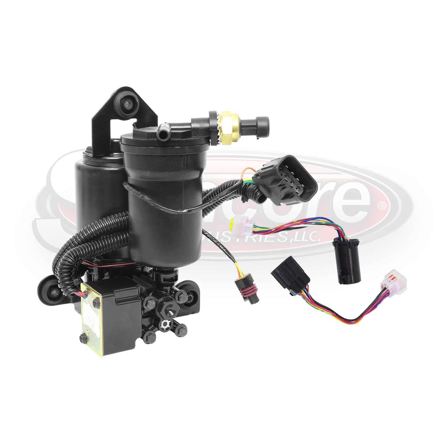 SUNCORE Air Ride Suspension Compressor Pump with Dryer - Replacement for 2007-2014 Cadillac Escalade ESV - Heavy Duty Air Suspension System for Smooth Ride & Off-Road Performance