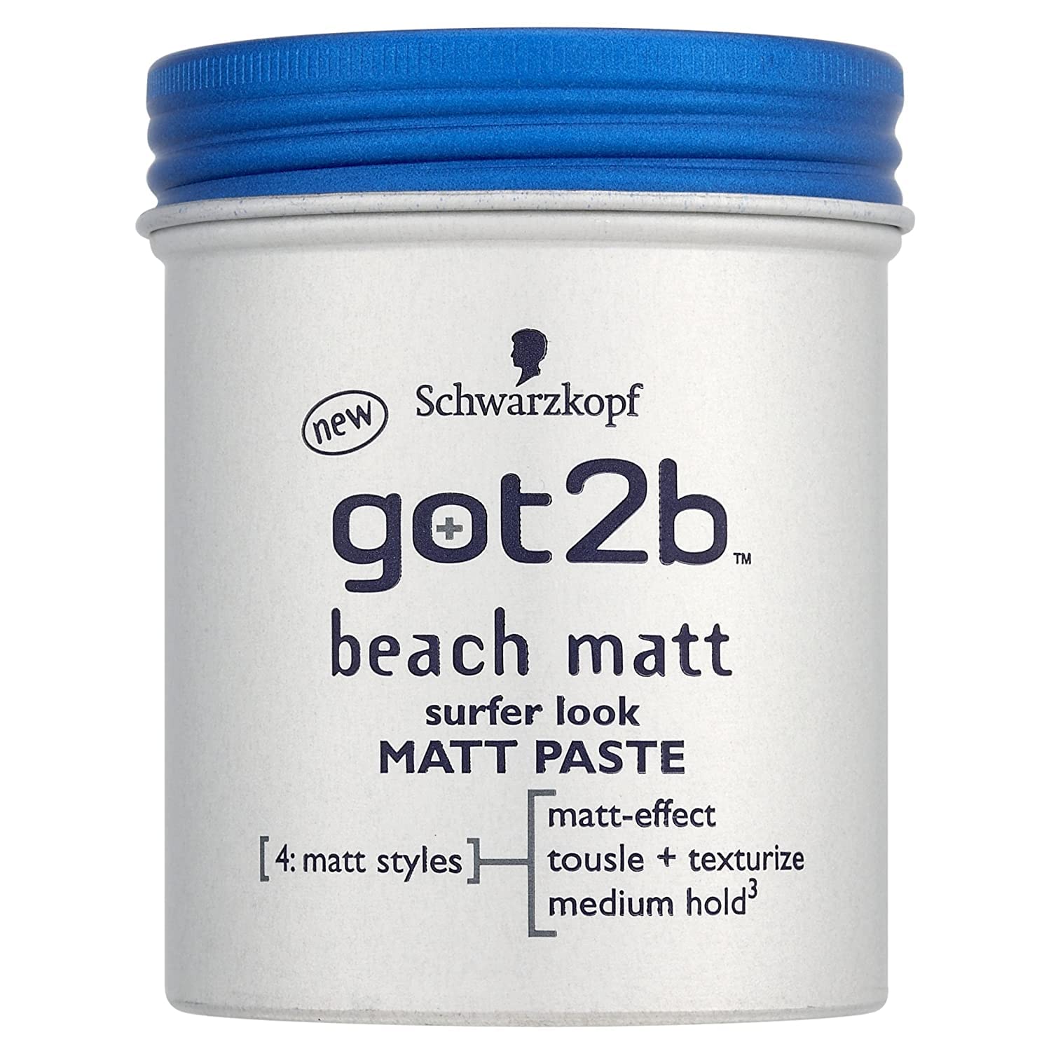 Got2B Beach Styling Paste for Matte Surfer Looks - Medium Hold Hair Wax for Men (100ml) | Texturing, Scratching & Taming without Stickiness | Perfect for Beach Waves, Messy Hairstyles & Everyday Grooming