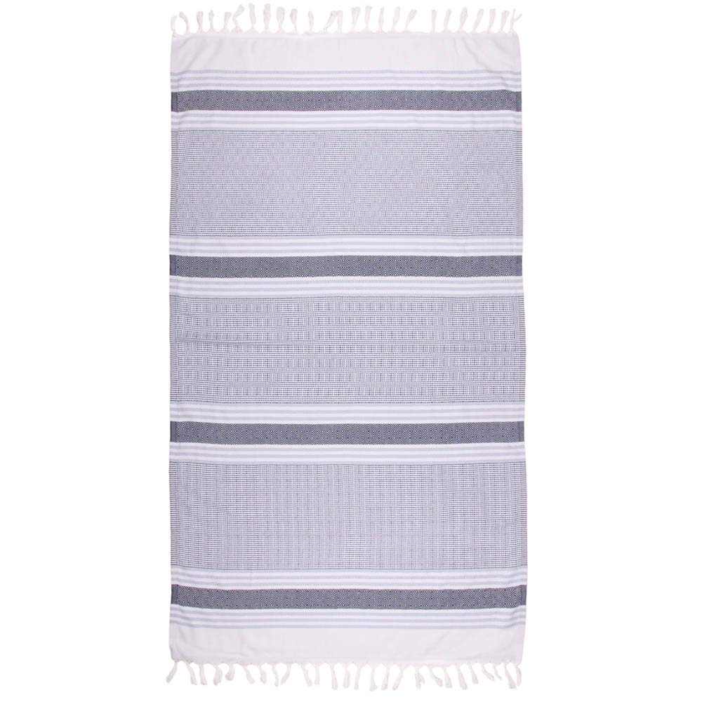 Premium 100% Cotton Turkish Peshtemal Towel - Vintage Grey Bath & Beach Towel for Travel, Spa, Yoga, and Poolside Relaxation