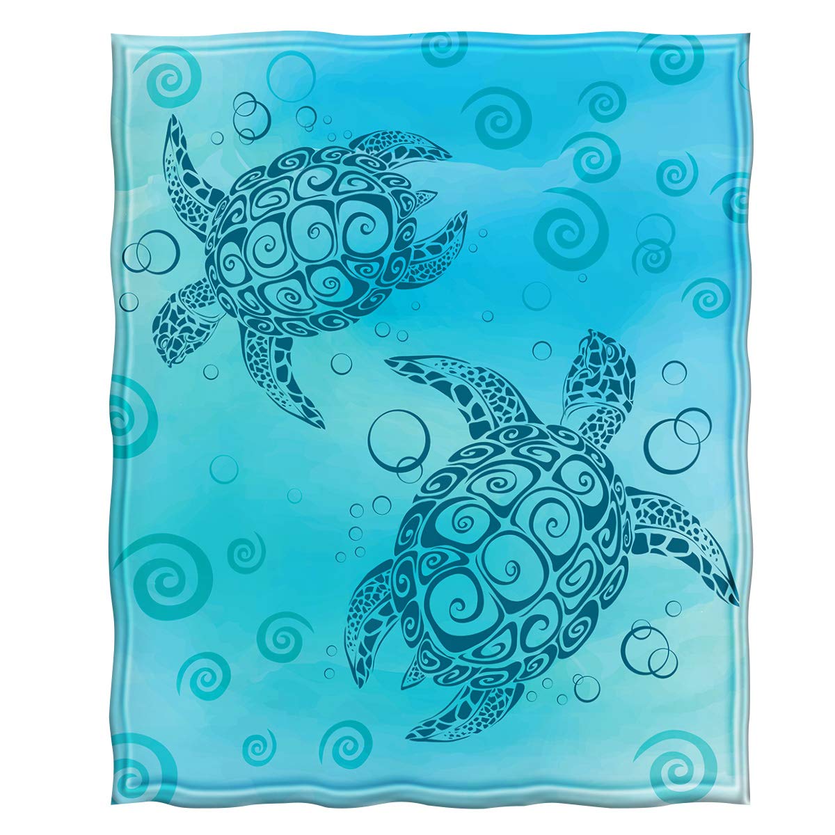 Jekeno Soft Plush Sea Turtle Blanket - Cozy Flannel Throw for Adults & Kids - Perfect Gift for Christmas, Birthday, Valentine's Day - Ideal for Boys, Girls, Teens Age 2-10 - Great for Snuggling, Movie Nights & Home Decor