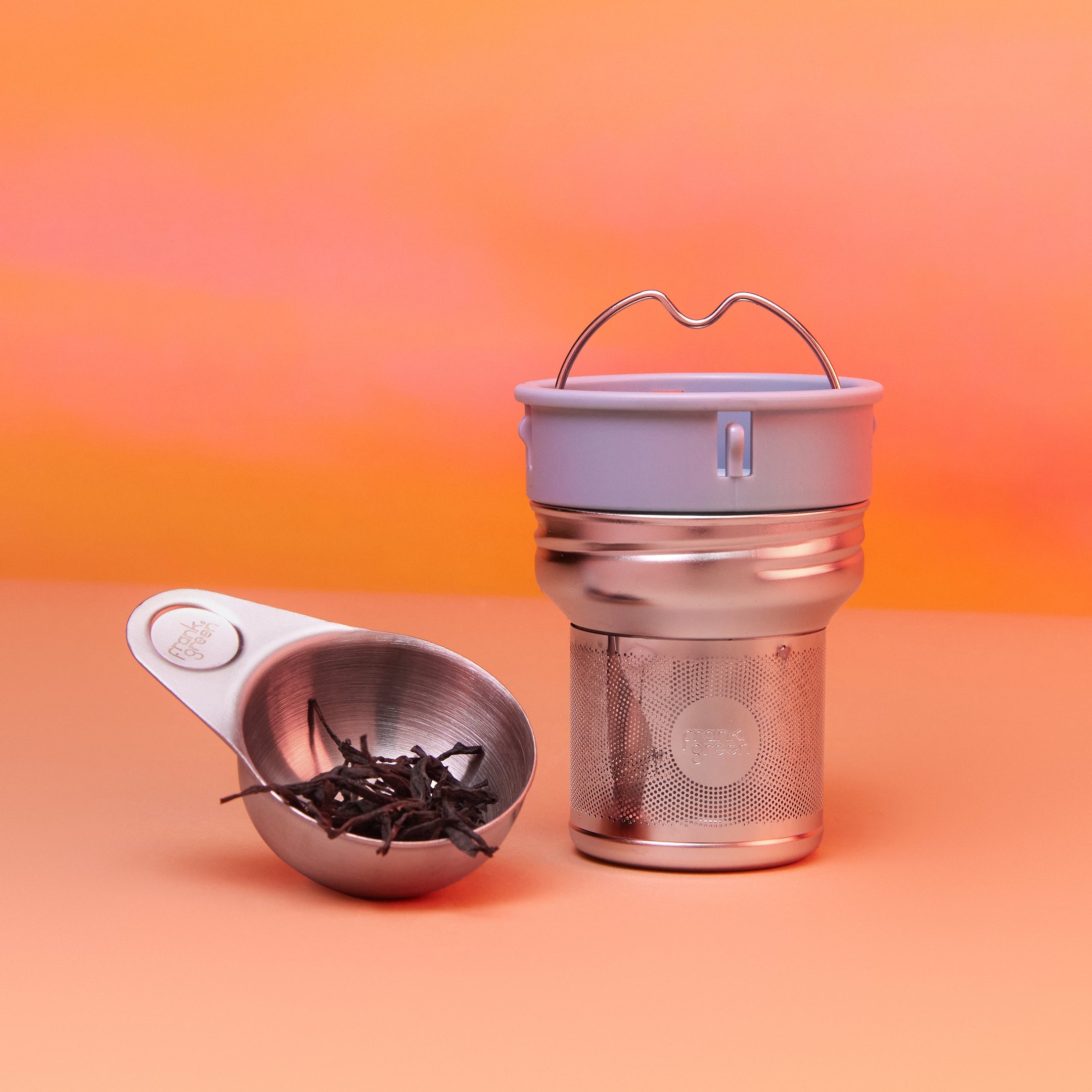 Premium Stainless Steel Tea Infuser with Handle - Fine Mesh Loose Leaf Tea Strainer for Hot & Iced Tea - Perfect for Home, Office, or Travel Use