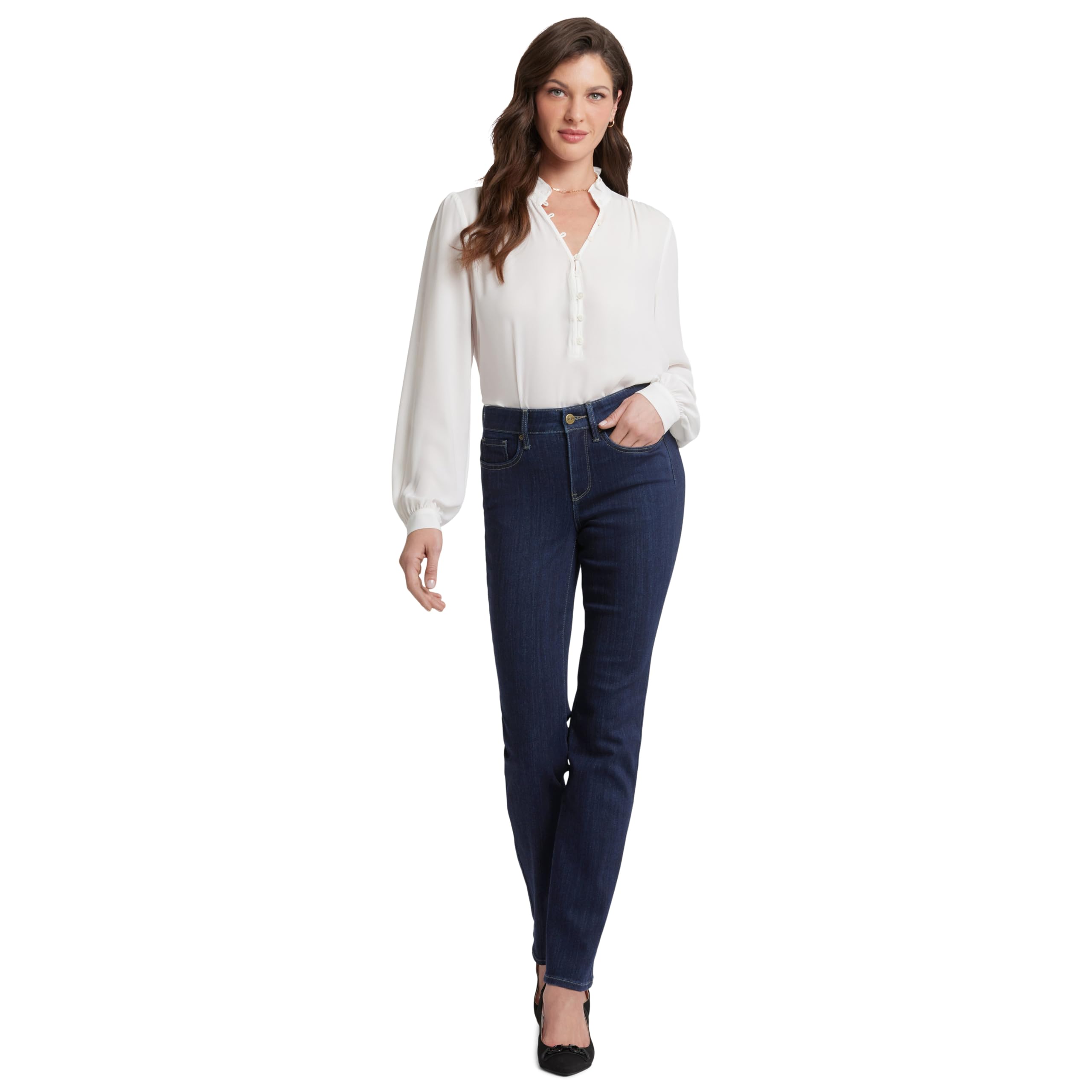 NYDJ Women's Marilyn Straight Leg Jeans - Comfort Stretch Denim for Everyday Wear | Perfect for Work, Casual Outings & Travel