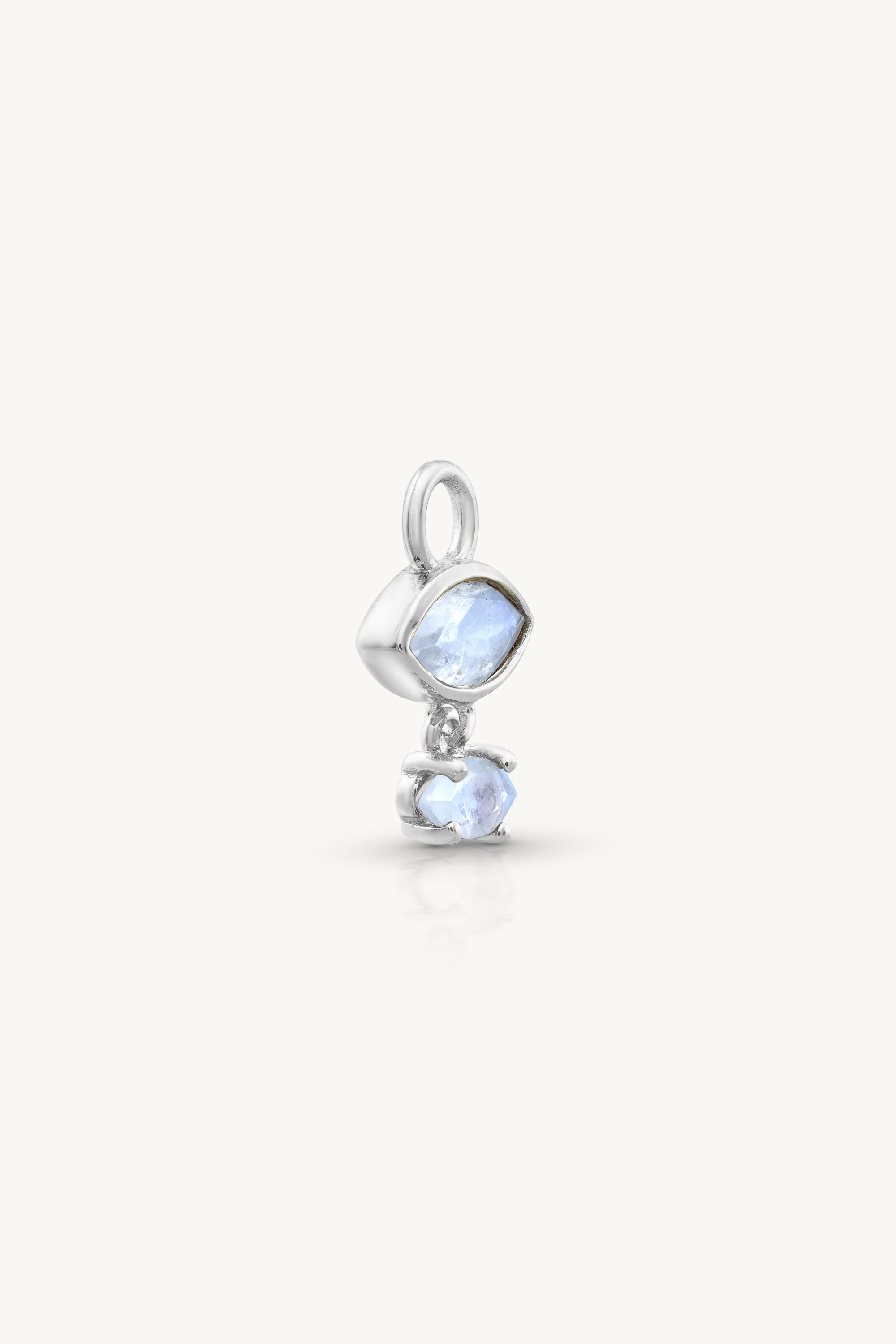 Mila Moonstone Silver Charm Pendant Necklace for Women - Elegant Jewelry Gift for Birthday, Anniversary & Special Occasions - Perfect for Layering, Everyday Wear & Boho Style Outfits