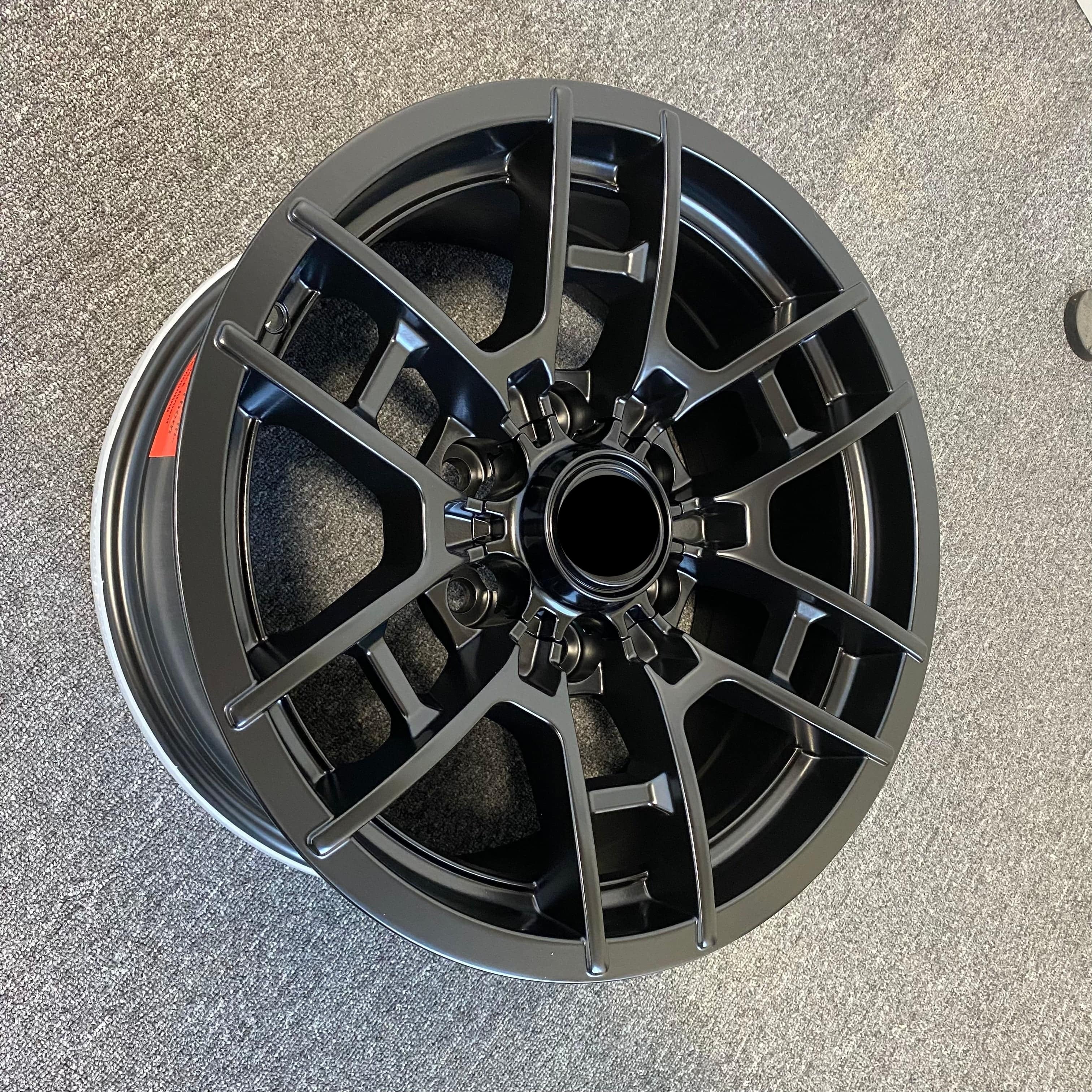 17-Inch Black Pro Style Alloy Wheels for Toyota Tacoma, 4Runner, FJ Cruiser, Tundra, Sequoia & Land Cruiser - Durable Off-Road Rims for Adventure & Daily Driving