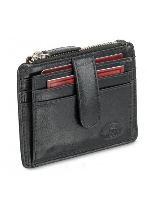 Mancini EQUESTRIAN 2 RFID Secure Card Holder for Men - Slim Wallet with Coin Pocket | Perfect for Travel, Work & Everyday Use
