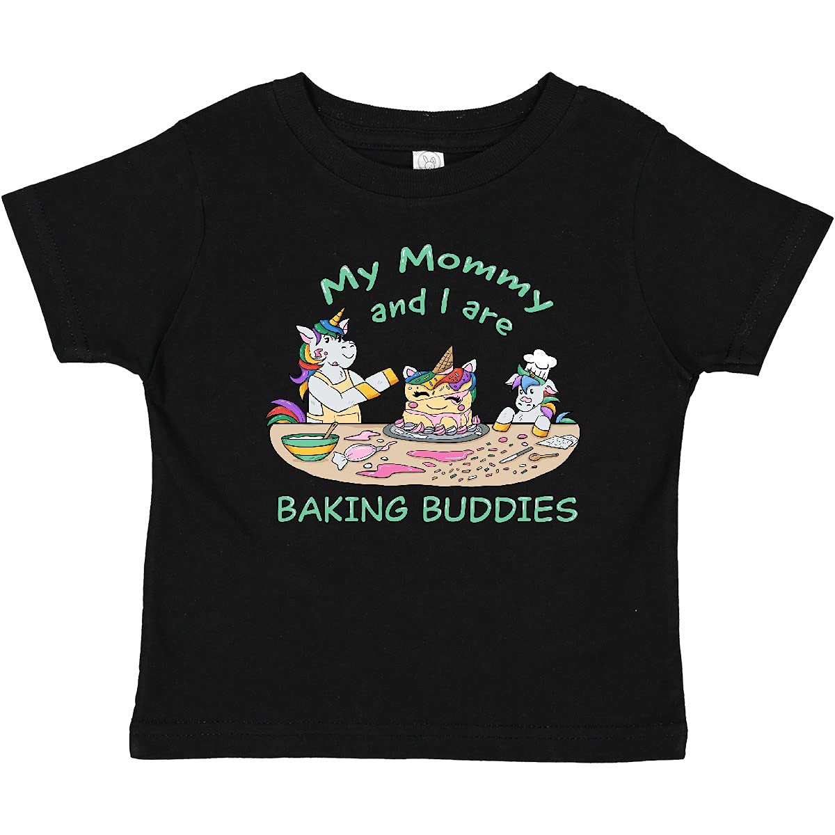 Inktastic My Mommy and I are Baking Buddies Baby T-Shirt | Cute Matching Mother Daughter Outfit | Perfect for Baking, Family Photos & Special Occasions