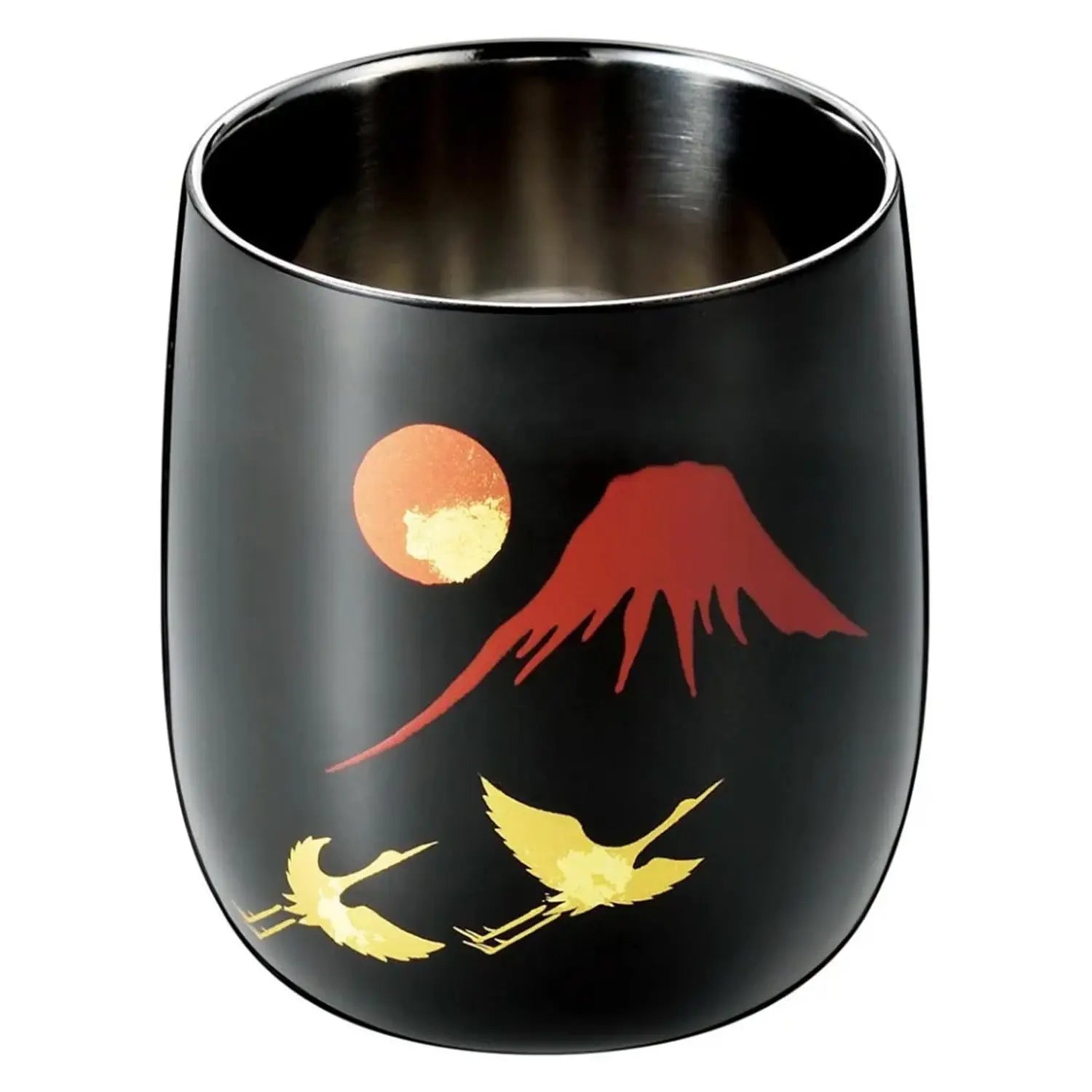 Asahi Akafuji 250ml Stainless Steel Double Wall Rocks Glass - Insulated Whiskey Tumbler for Bourbon, Scotch & Cocktails - Perfect for Home Bar, Parties & Gifts