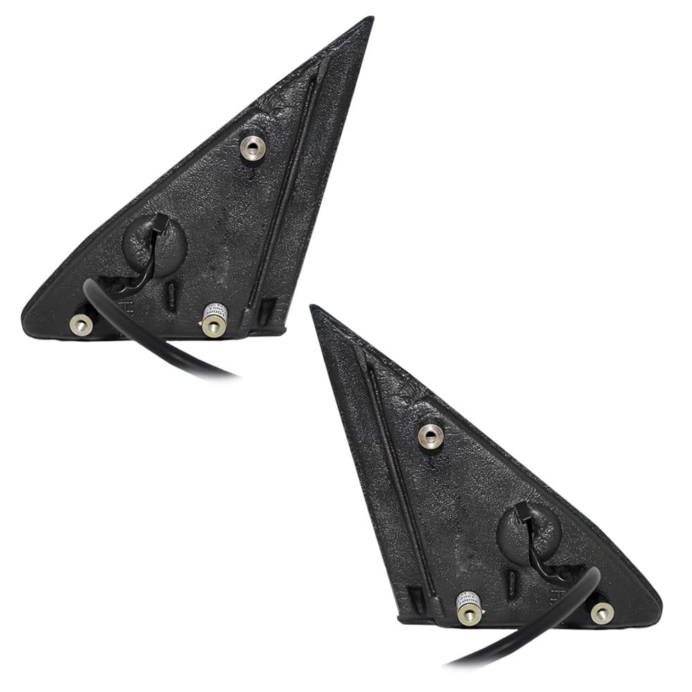 Brock Replacement Power Side Mirrors for 2004-2008 Lincoln Town Car - Driver & Passenger Side, Heated, Black Cap, Paint to Match (12H5P, No Memory/Auto Dim) - Perfect for Parking Safety & Blind Spot Visibility
