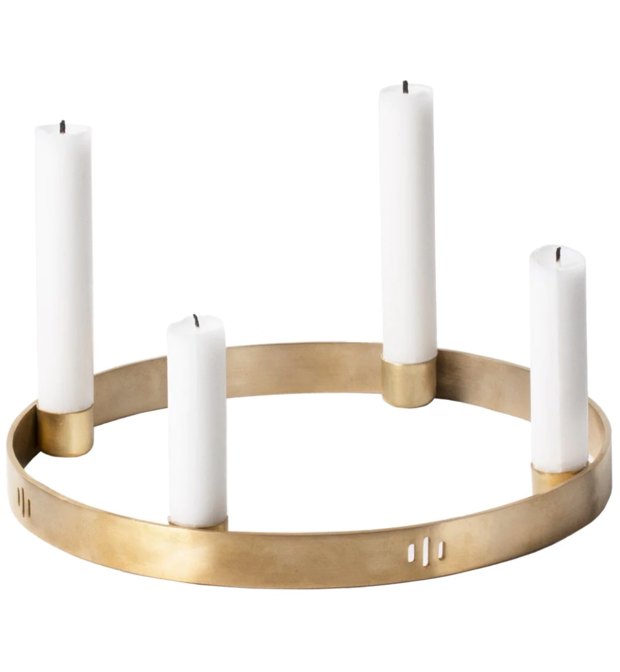 Modern Metal Circle Candle Holder for Home Decor - Elegant Table Centerpiece for Weddings, Parties & Romantic Dinners