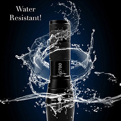 Tactical G700 TM Flashlight - Ultra Bright LED Flashlight for Outdoor, Camping, Hiking & Emergency Use (Flashlight Only)