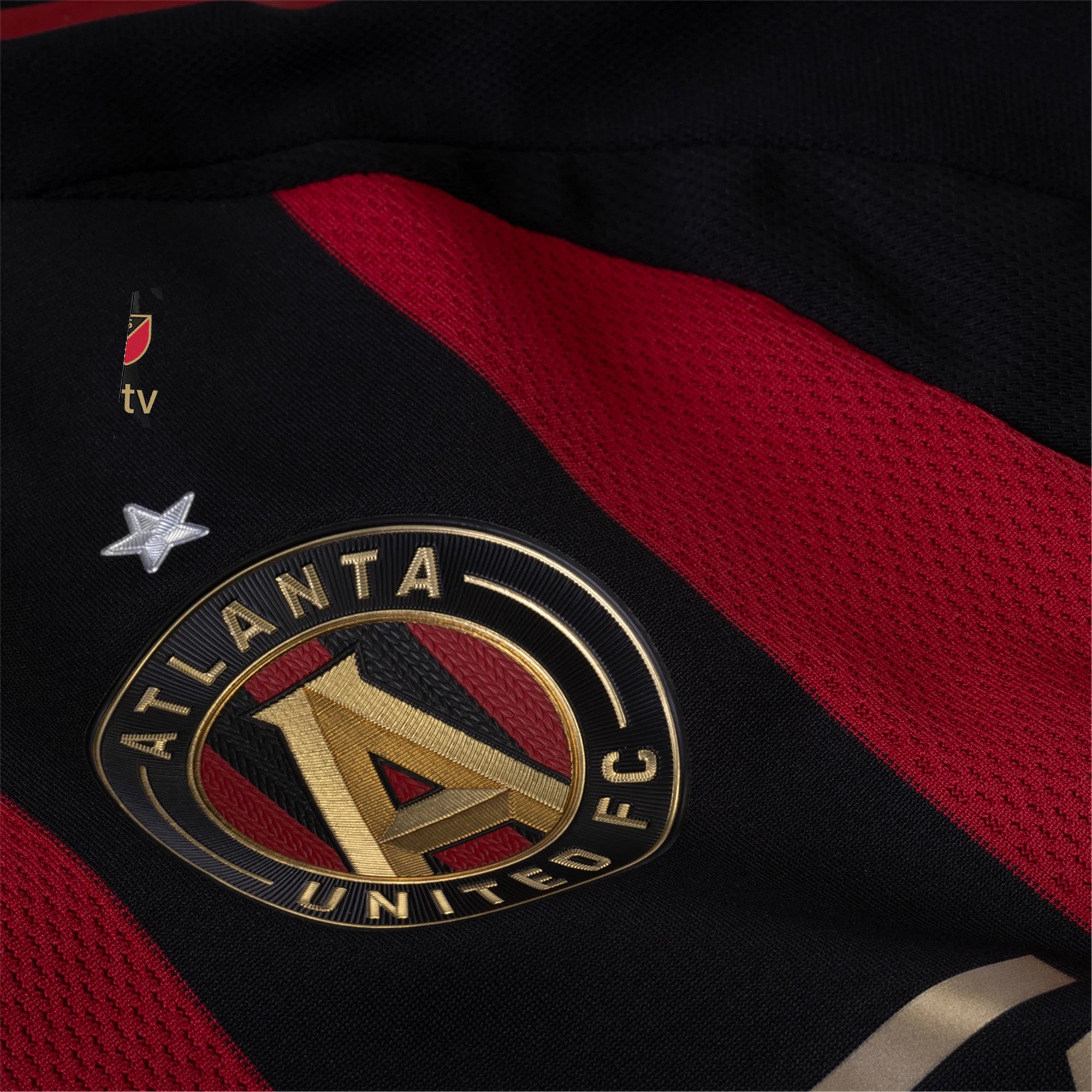 Adidas Luis Abram Atlanta United Authentic Home Jersey 2025-2026 with MLS Patches - Red & Black Soccer Shirt for Fans & Game Day Wear