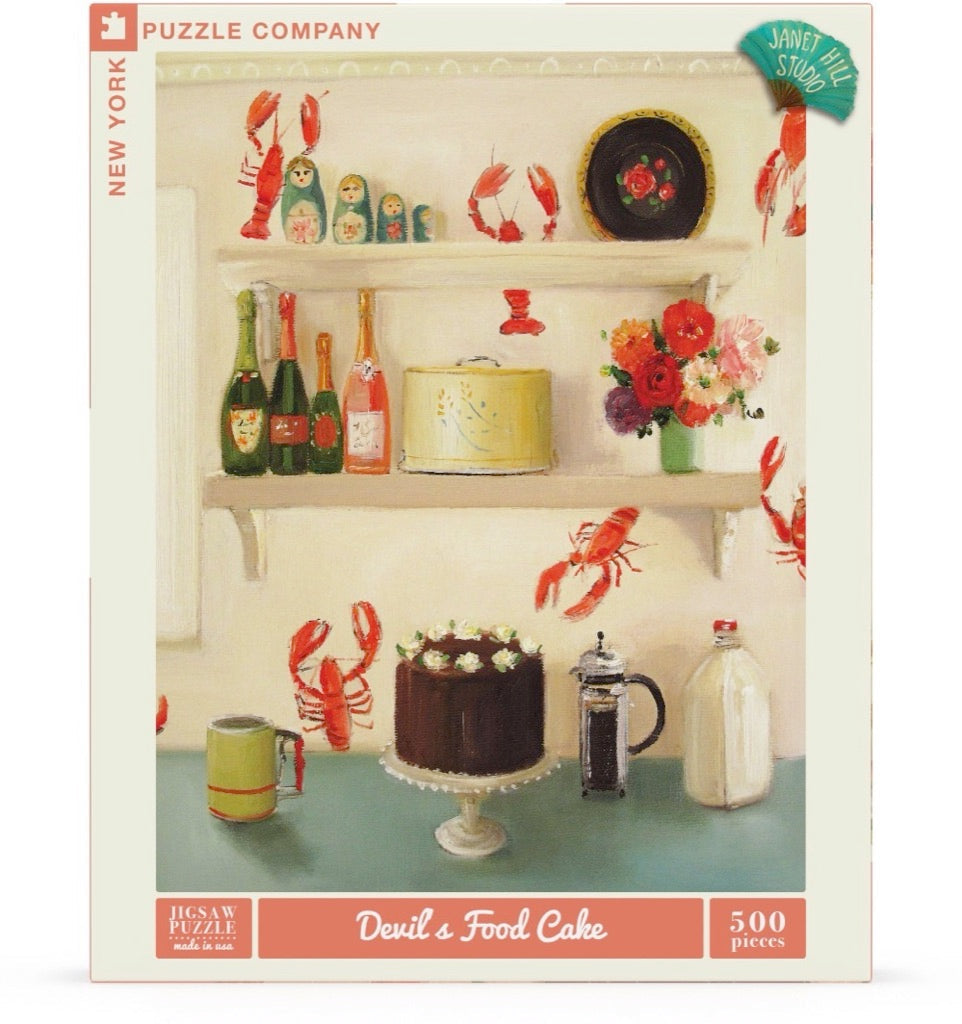 Devil's Food Cake Jigsaw Puzzle - 1000 Piece Chocolate Dessert Puzzle for Adults - Perfect for Family Game Nights & Relaxation