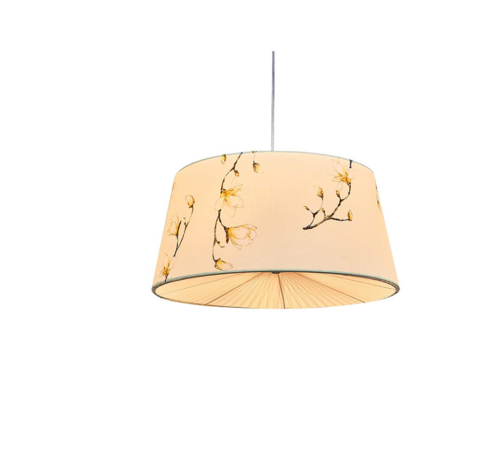 ChangSQ Illuminated Fabric Chandelier - 4 Head E27 Pendant Light for Living Room & Dining Table Decor (50x50x25cm) | Perfect for Studio, Tea House & Modern Home Lighting