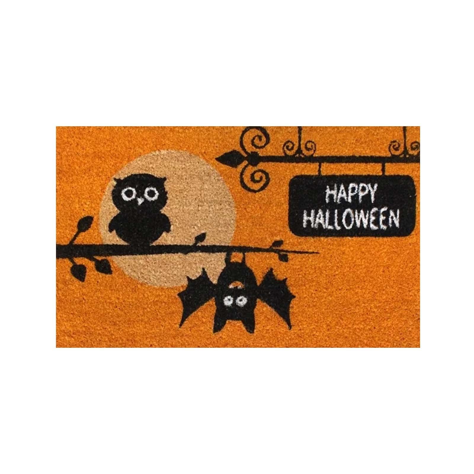 Halloween Door Mat - Non-Slip Soft Floor Mat for Hallway, Kitchen, Bedroom & Living Room - Cartoon Carpet Pad with Anti-Static Design (5C) - Perfect for Halloween Decor & Home Safety
