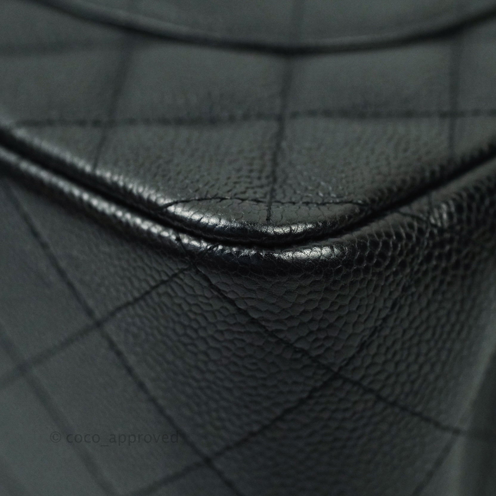 Chanel Classic Jumbo Double Flap Bag in Black Caviar Leather with Silver Hardware - Luxury Handbag for Women, Perfect for Work, Evening Events & Special Occasions