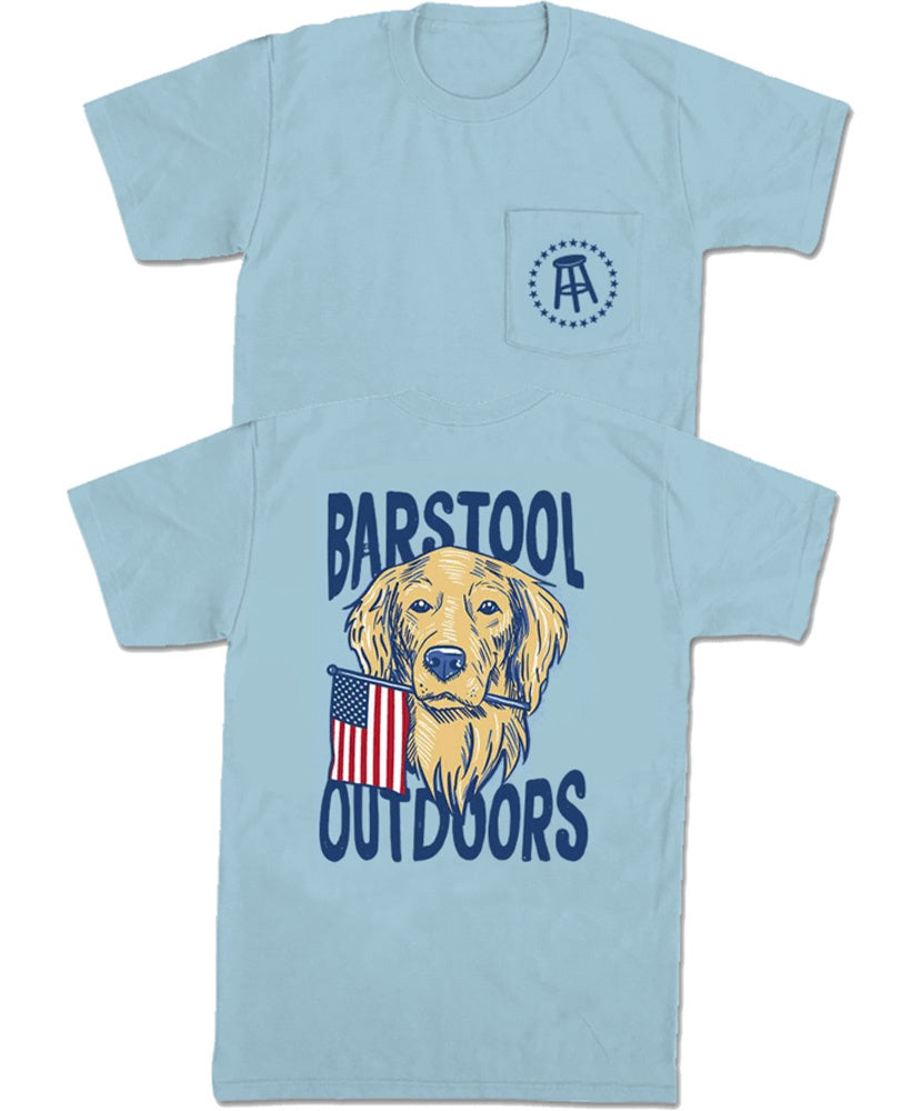Barstool Sports BSO Dog USA Pocket T-Shirt - Comfortable Casual Wear for Men & Women - Perfect for Outings, Sports Events, and Everyday Use