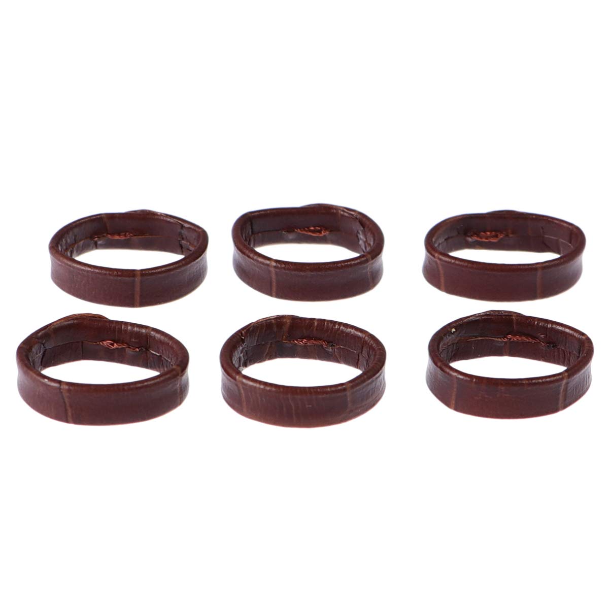 Hemobllo 6pcs 18mm Leather Watch Strap Loop Band Holder Keeper Retainer Ring - Black Replacement Watch Repair Parts for Men Women DIY Accessories