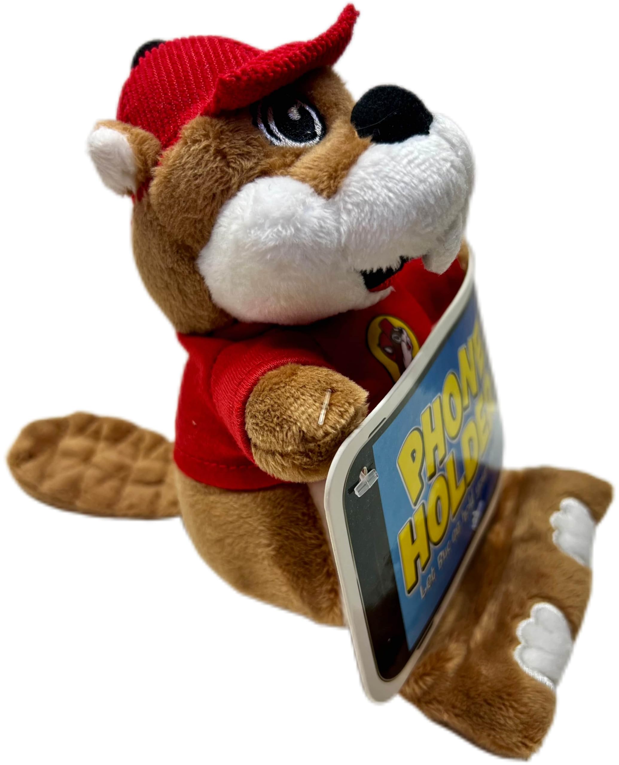 Buc-ee's Beaver Plush Phone Holder Stand - Cute & Functional Phone Dock for Desk, Car, and Home Use | Perfect Gift for Fans