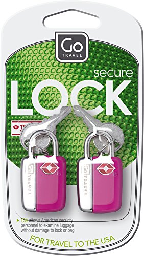 TSA Approved Luggage Locks (2-Pack) - Secure Travel Suitcase Locks with 2 Keys per Lock - TSA Key Padlocks for Airports, Cruise Ships & Backpacking - Essential Travel Accessories