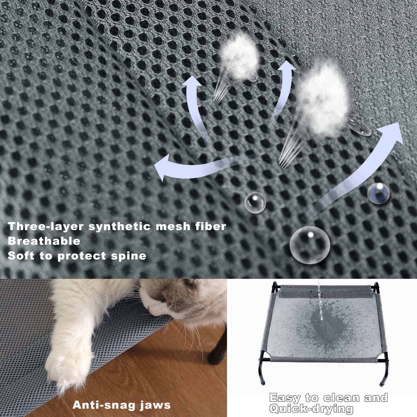 Soft CZPET Cat Bed - Medium Size Double-Sided Pet Cushion | All-Season Comfort | Removable & Washable Cover | Foldable High Resilience Design - Perfect for Indoor Lounging & Cozy Napping Spots