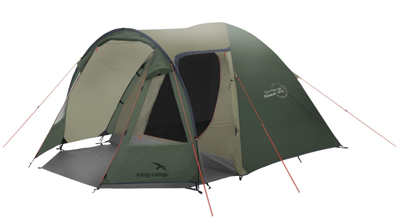 Easy Camp Tents Blazar 400 - Lightweight 4-Person Camping Tent for Outdoor Adventures, Hiking & Family Camping Trips