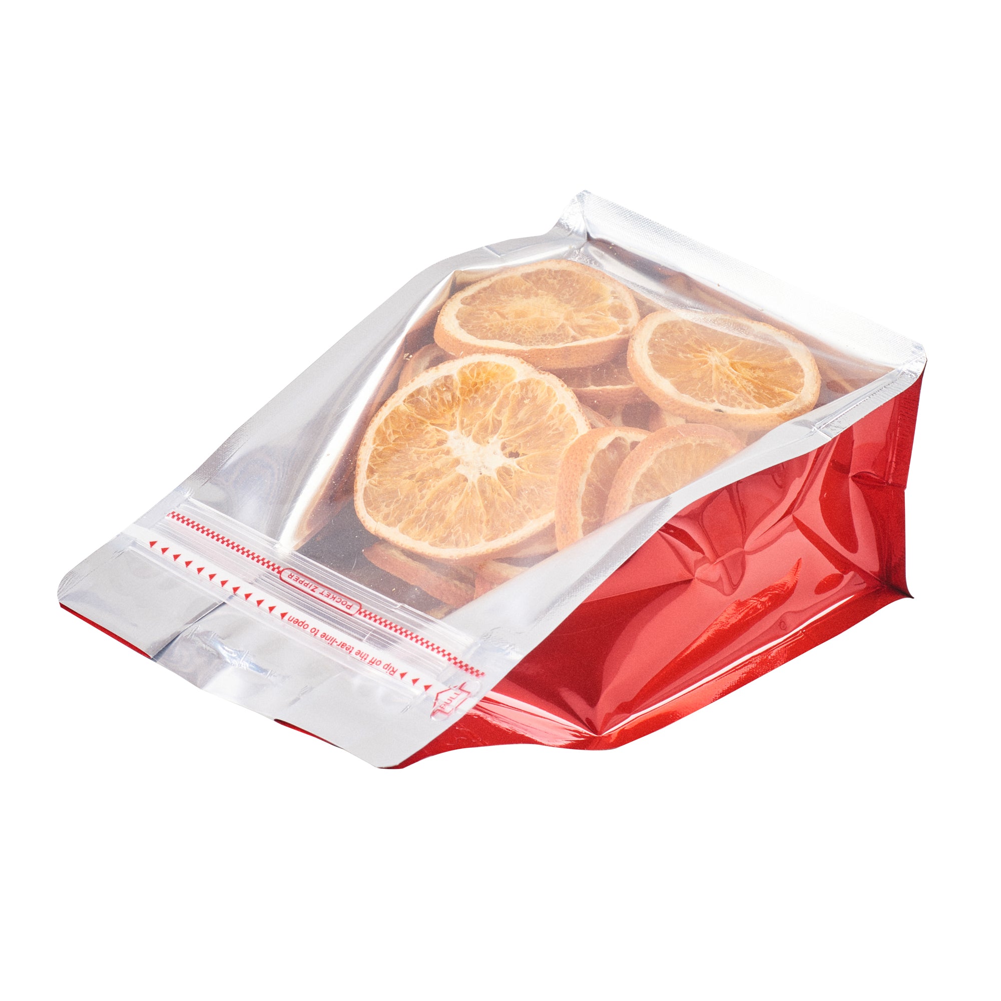 Premium Red Plastic Medium Snack Bags - Double Seal, Rip Lock & Heat Sealable (8