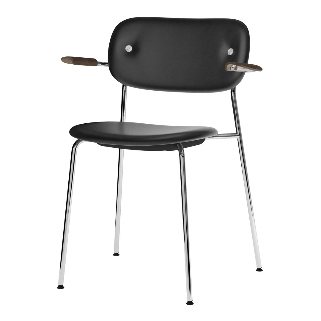 Modern Co Dining Chair with Armrests - Fully Upholstered Comfortable Seat for Kitchen, Dining Room & Breakfast Nook