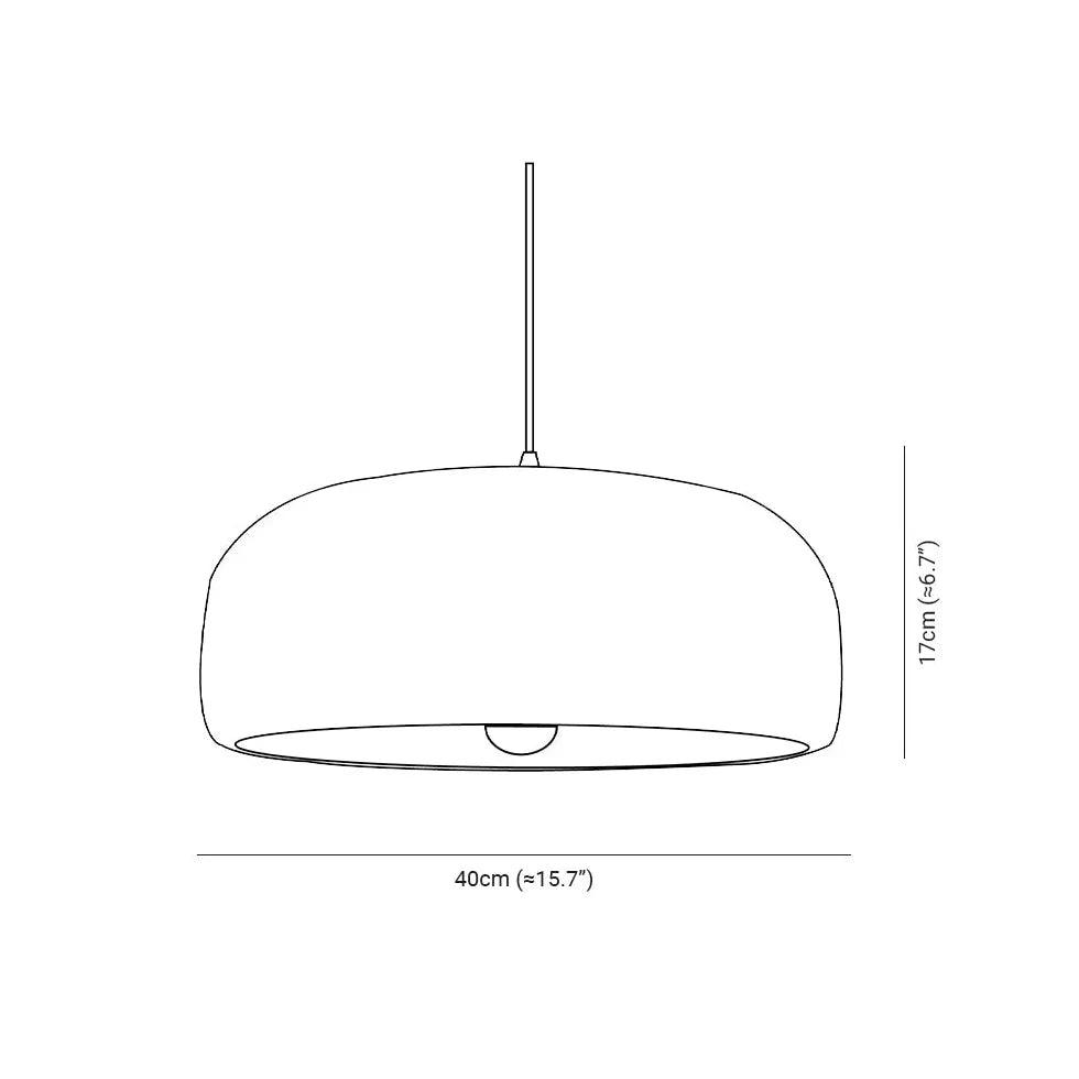 Modern Round White Pendant Light - Minimalist Ceiling Lighting Fixture for Kitchen, Dining Room, Bedroom & Living Room Decor