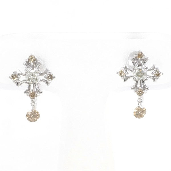 18K White Gold Brown Diamond Stud Earrings for Women - Elegant Jewelry Gift for Anniversary, Birthday & Special Occasions