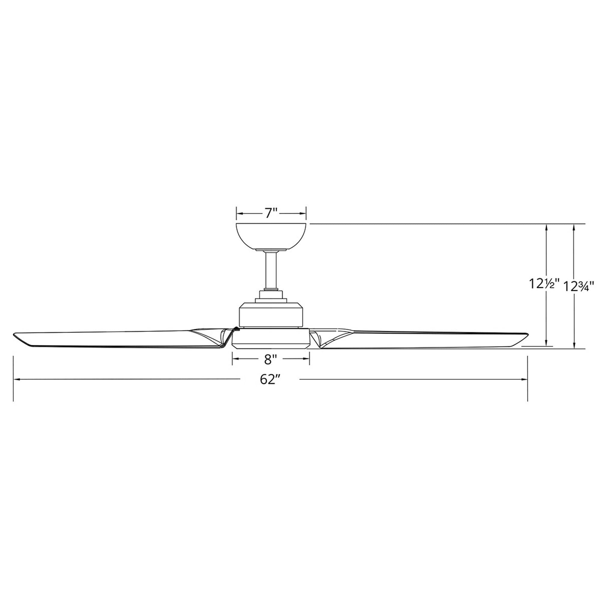 Roboto 62in Smart Ceiling Fan with Remote - Matte Black, 3-Blade, Alexa & Google Assistant Compatible, Works with Samsung Things, iOS & Android App - Perfect for Living Room, Bedroom, and Patio