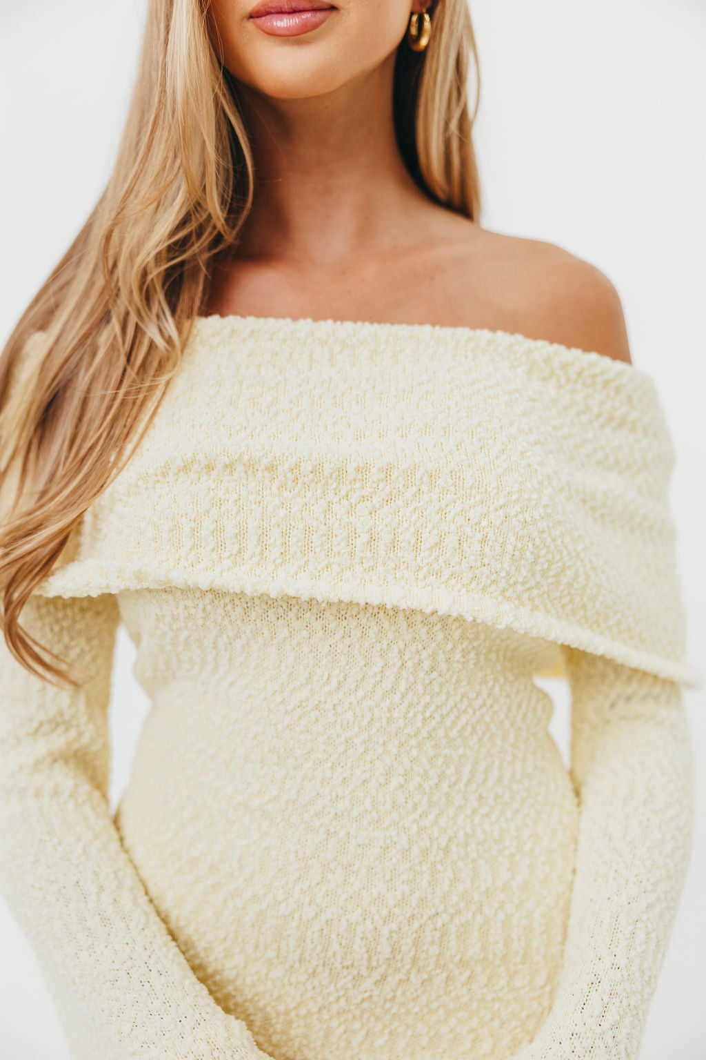 Butter Yellow Nora Knit Maxi Dress - Bump Friendly Maternity Dress for Pregnancy, Nursing & Postpartum | Comfortable Stretchy Fabric for Casual Wear, Baby Shower & Special Occasions