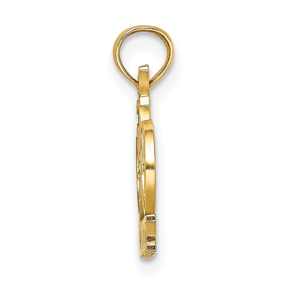 14K Solid Yellow Gold Ocean City Bicycle Bike Necklace Chain Pendant Charm - Perfect Gift for Cyclists, Jewelry Lovers & Beach Vacation Souvenirs