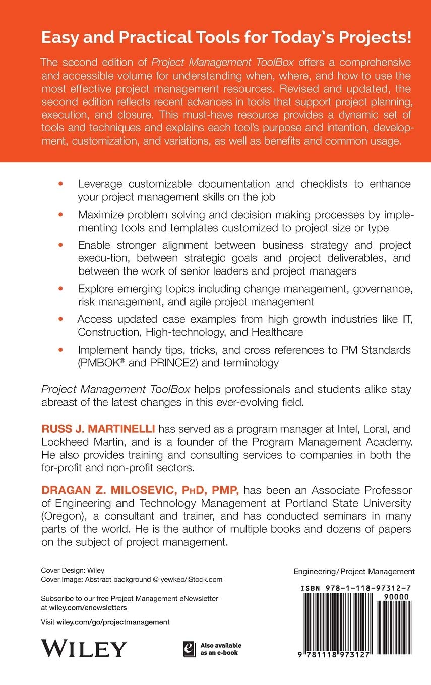Project Management ToolBox: Essential Tools & Techniques for Professional Project Managers | Improve Team Collaboration & Productivity