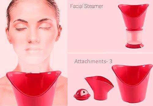 3-in-1 Steam Facial Inhaler & Nasal Vaporizer for Cold, Cough & Sinus Relief - Portable Steamer Machine for Kids & Adults | Home & Travel Use