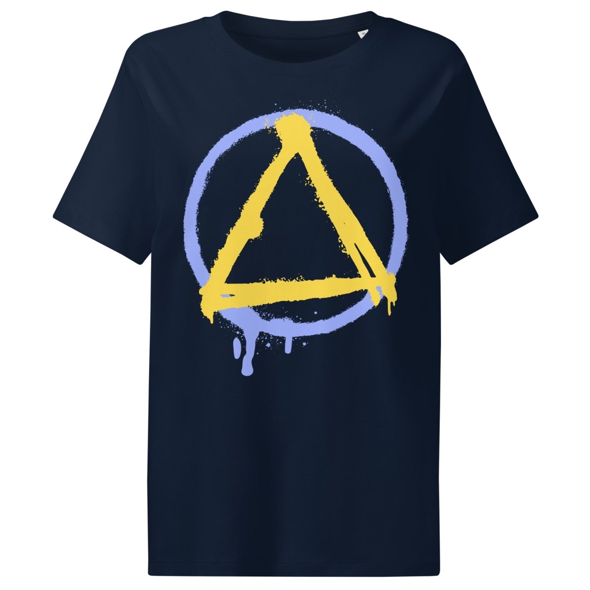 NOPE Collection Women's Graffiti Sobriety Symbol Organic Cotton T-Shirt - Perfect for Sober Living, Recovery Support & Casual Streetwear