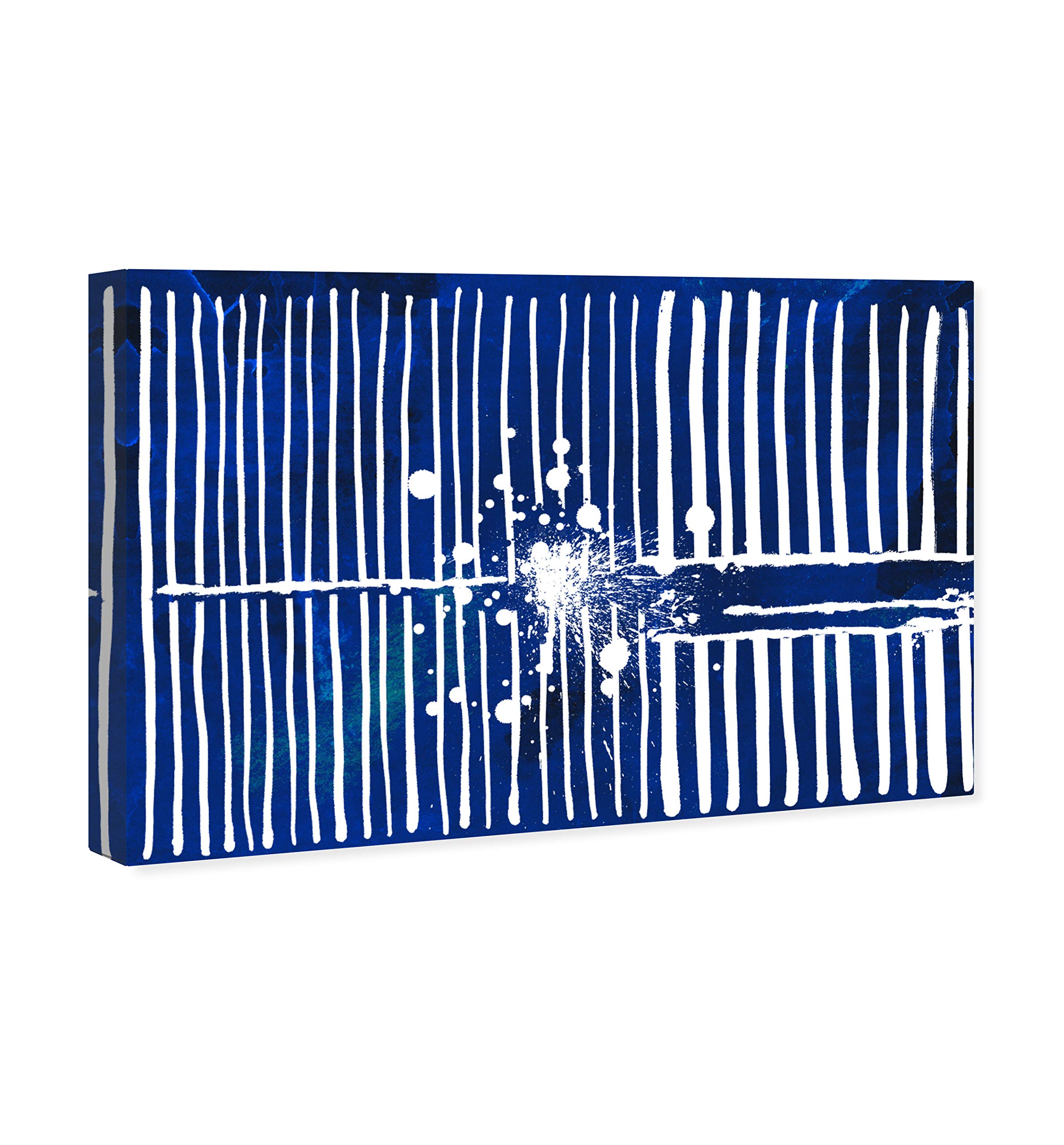 Abstract Wall Art Canvas Prints 'Love Forcefield Navy Velvet' by Oliver Gal Artist Co. - Modern Home Decor for Living Room, Bedroom & Office