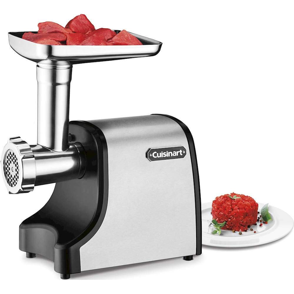 Cuisinart Electric Meat Grinder - Heavy Duty Stainless Steel Meat Grinder for Home Kitchen - Perfect for Grinding Beef, Pork, Chicken & Making Sausages, Burgers & Pet Food