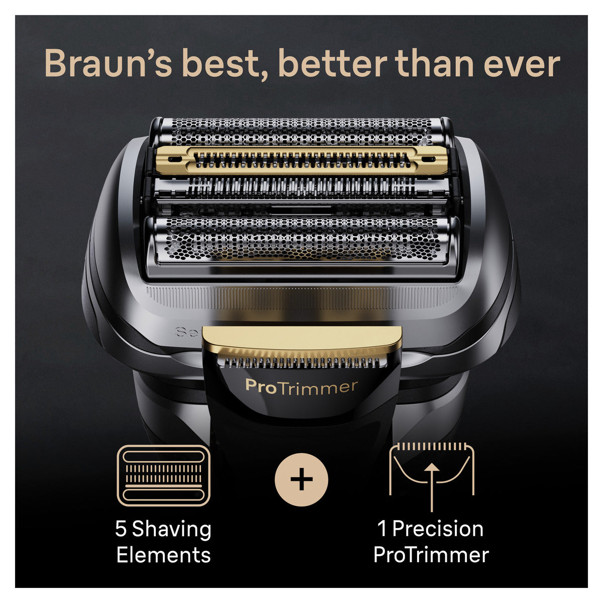 Braun Series 9 PRO+ 9519S Wet & Dry Electric Shaver for Men - Close Shave with Precision Trimmer | Perfect for Travel, Business & Daily Grooming