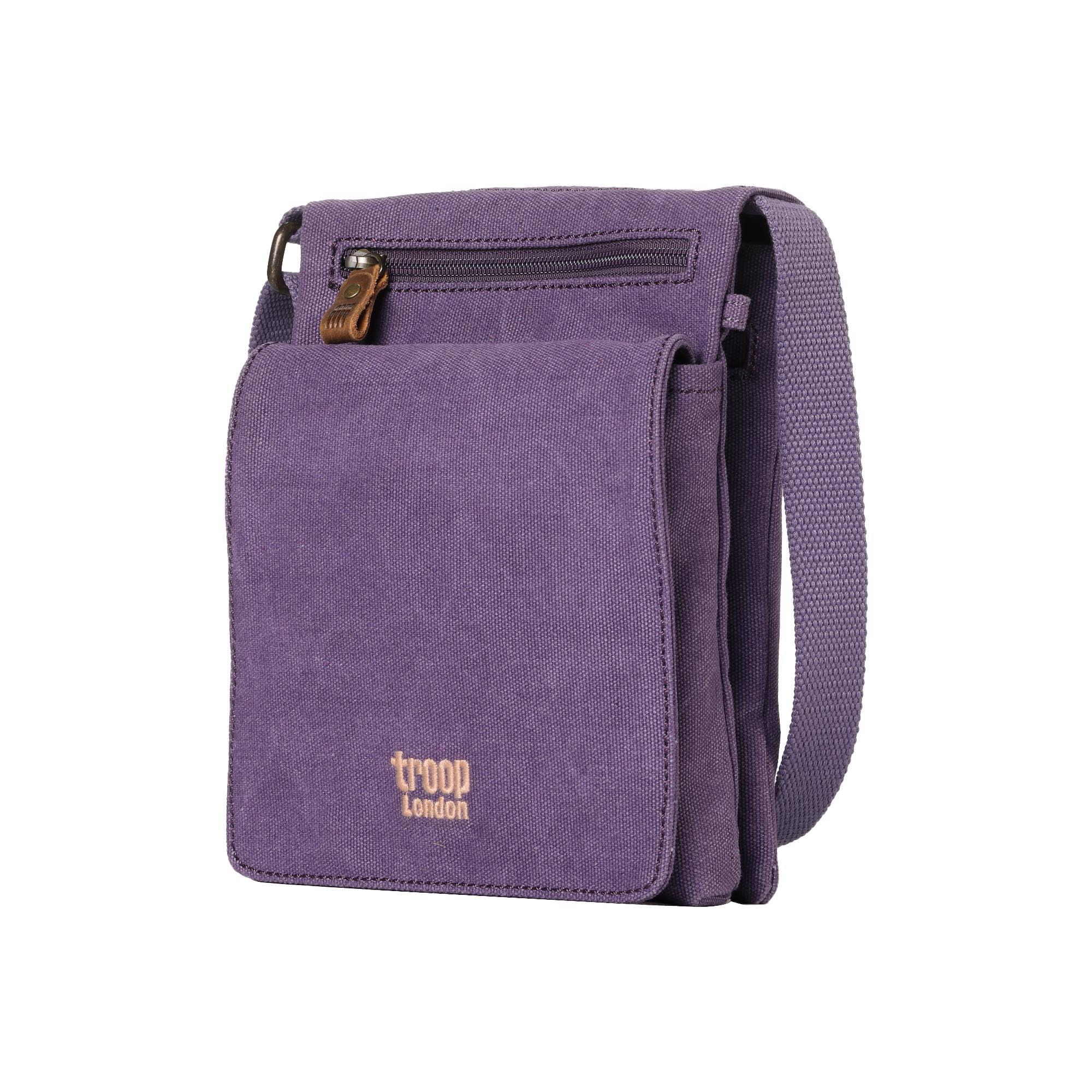 TRP0243 Troop London Classic Canvas Crossbody Bag for Men & Women - Stylish & Durable Everyday Shoulder Bag for Work, Travel & Casual Outings