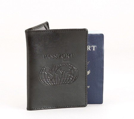 Premium Black Leather Passport Holder - RFID Blocking Travel Wallet for Men & Women - Perfect for International Flights, Business Trips & Vacation Travel Accessories