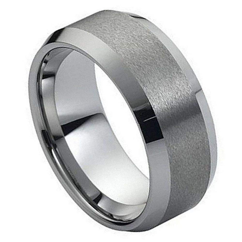 Personalized Tungsten Wedding Rings for Couples - Engraved Men & Women Bands for Anniversaries