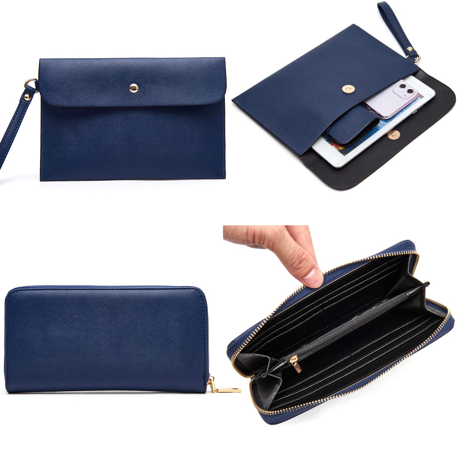 Soperwillton Women's 5-Piece Handbag Set - Tote, Shoulder Bag, Top Handle Satchel & Wallet - Stylish Purse Collection for Work, Travel & Everyday Use