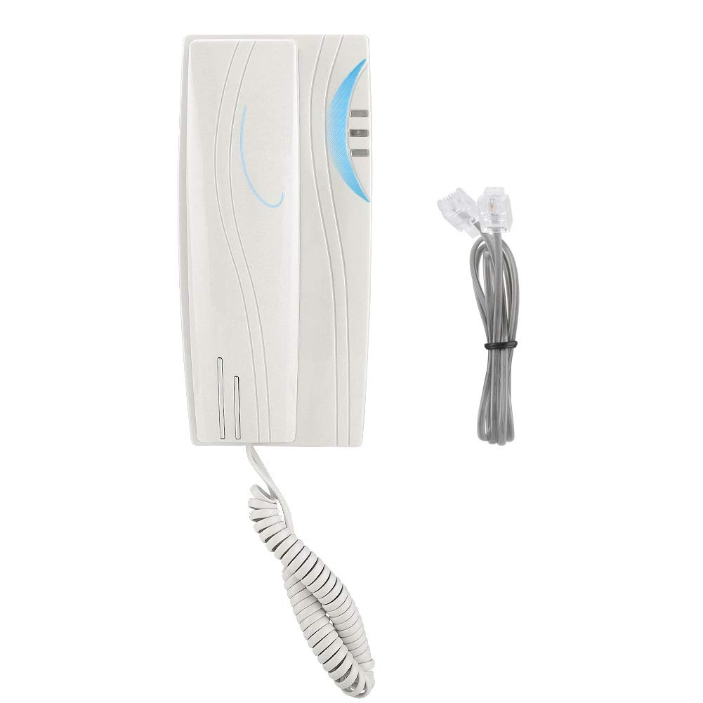 Bewinner Corded Landline Phone - Mini Wall & Desktop Home Phone with Pause, Mute, Indicator Light - Simple Elegant White Design for Home, Office, Dormitory Use