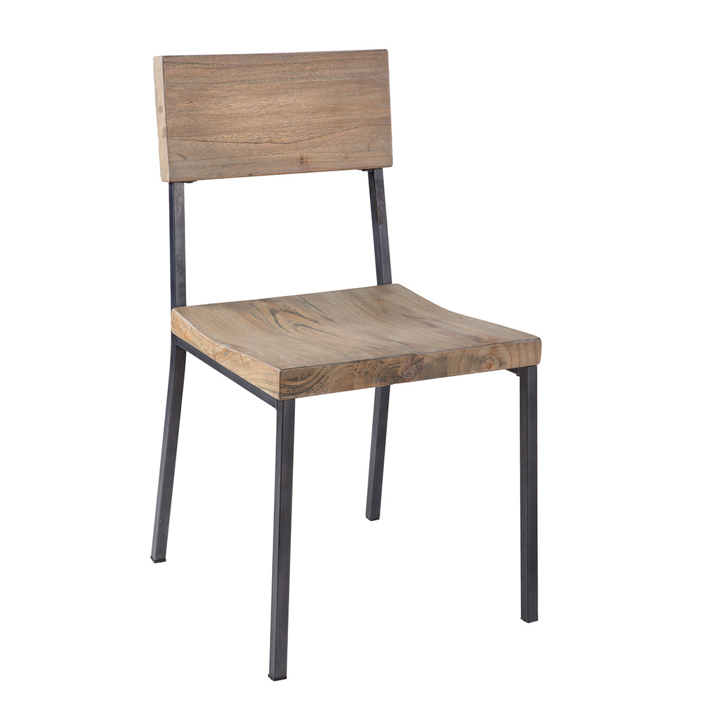 Modern Dining Chairs Set of 2 - Sturdy Wooden Kitchen Chairs with Padded Seats - Perfect for Dining Room, Kitchen, Breakfast Nook & Small Spaces