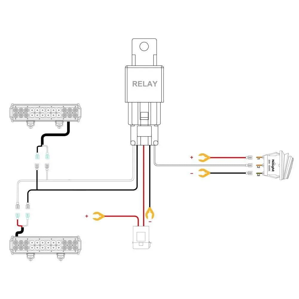 4.8 Inch 18W Flush Mount LED Work Light Kit - Waterproof Flood Light with 10FT Wire & 3Pin Switch - Perfect for Garage, Workshop, and Outdoor Lighting